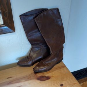 Vintage Salmaso Italian brown leather boots